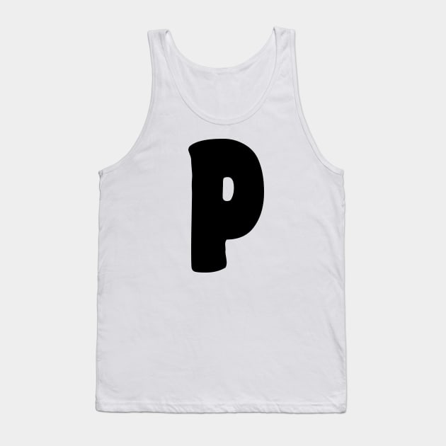 Letter P Tank Top by Xtian Dela ✅